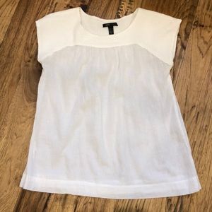 White Cotton Summer Top Gauze